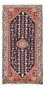 Tapis persan - Nomadic - 123 x 62 cm - rouge bordeaux
