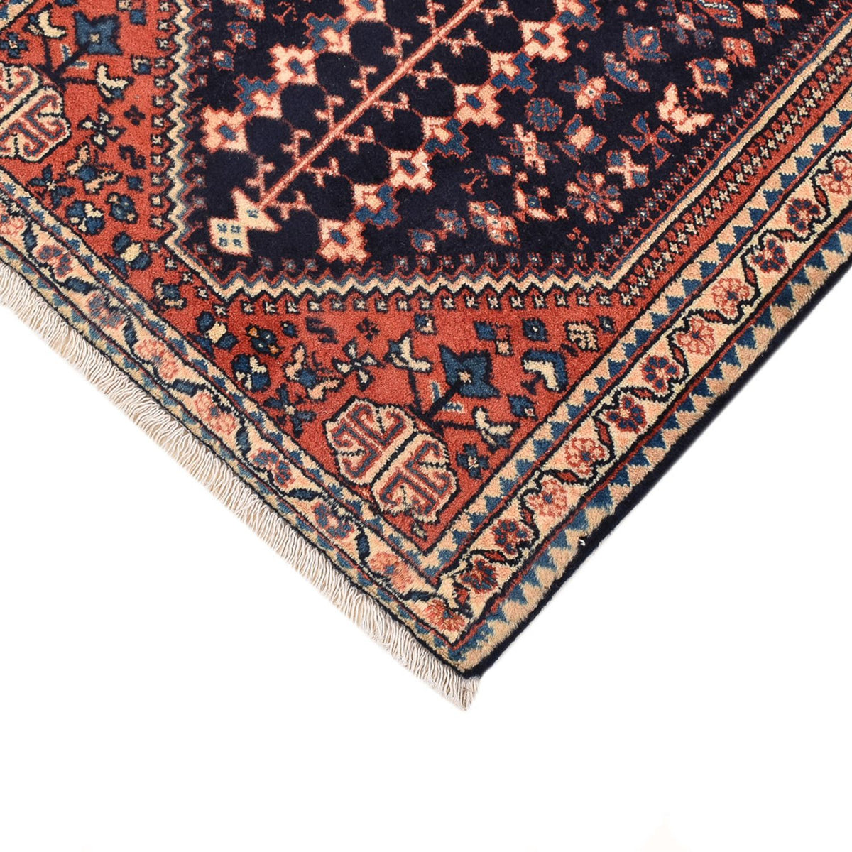 Tapis persan - Nomadic - 123 x 62 cm - rouge bordeaux