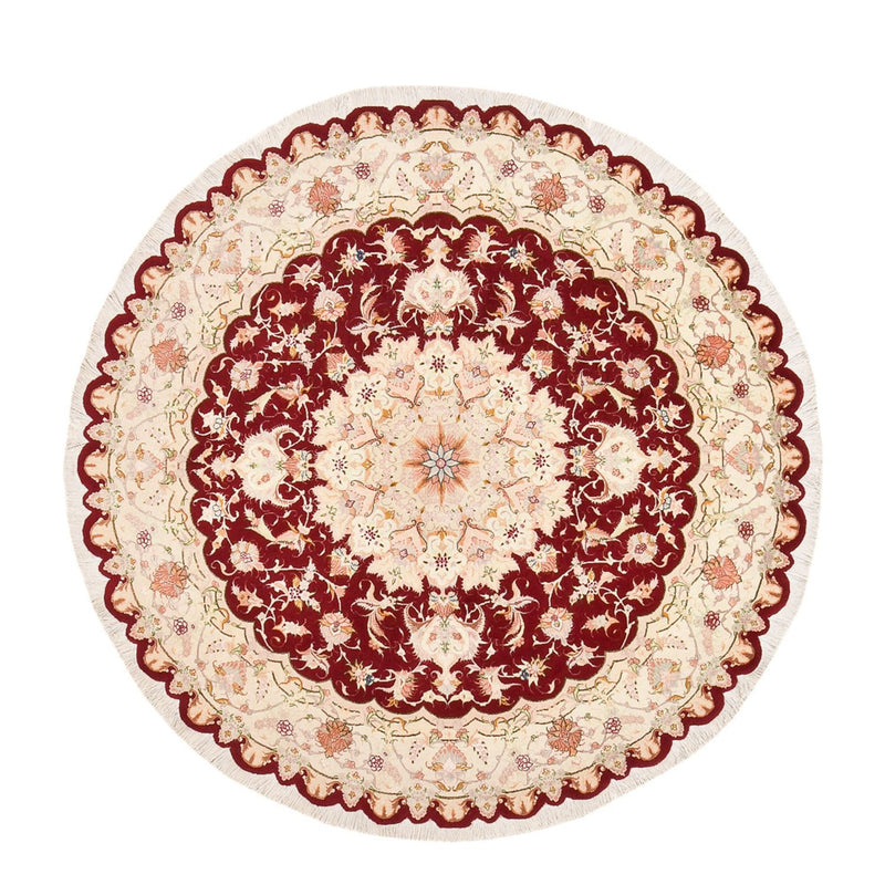 Tapis persan - Tabriz - Royal ronde  - 200 x 200 cm - multicolore