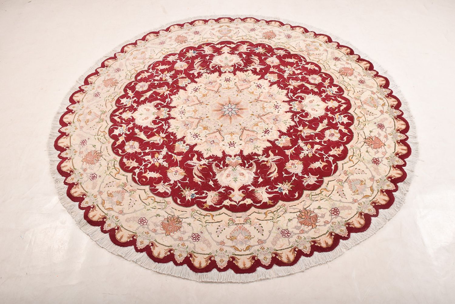 Tapis persan - Tabriz - Royal ronde  - 200 x 200 cm - multicolore