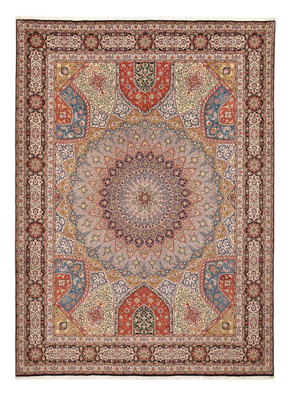 Tapis persan - Tabriz - Royal - 402 x 302 cm - beige clair