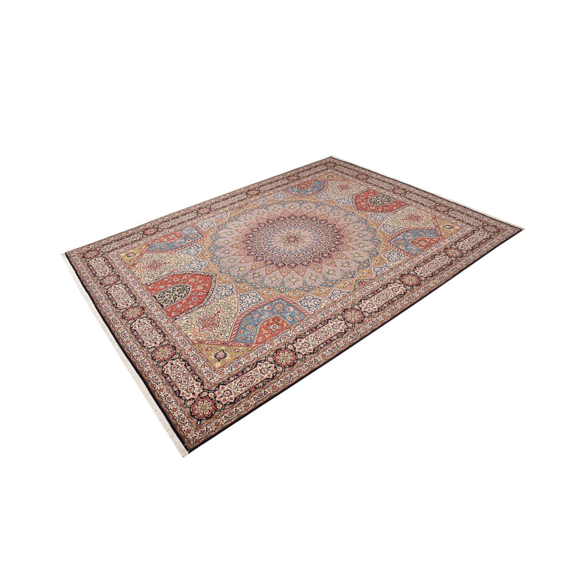 Tapis persan - Tabriz - Royal - 402 x 302 cm - beige clair