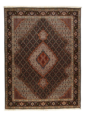 Tapis persan - Tabriz - Royal - 204 x 152 cm - marron foncé