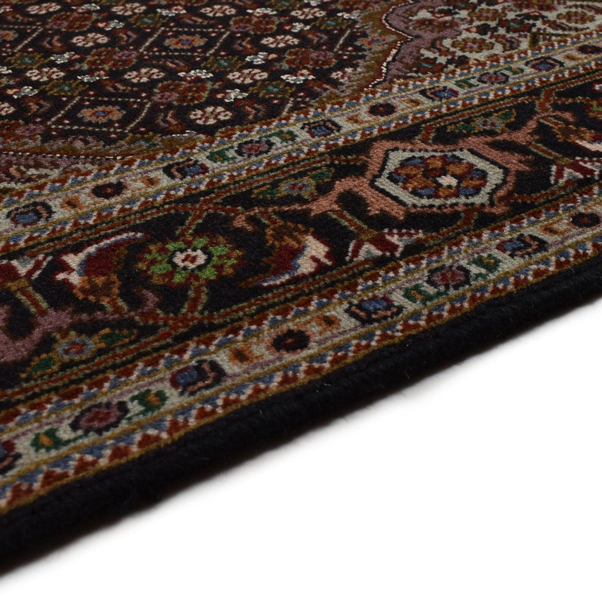 Tapis persan - Tabriz - Royal - 204 x 152 cm - marron foncé
