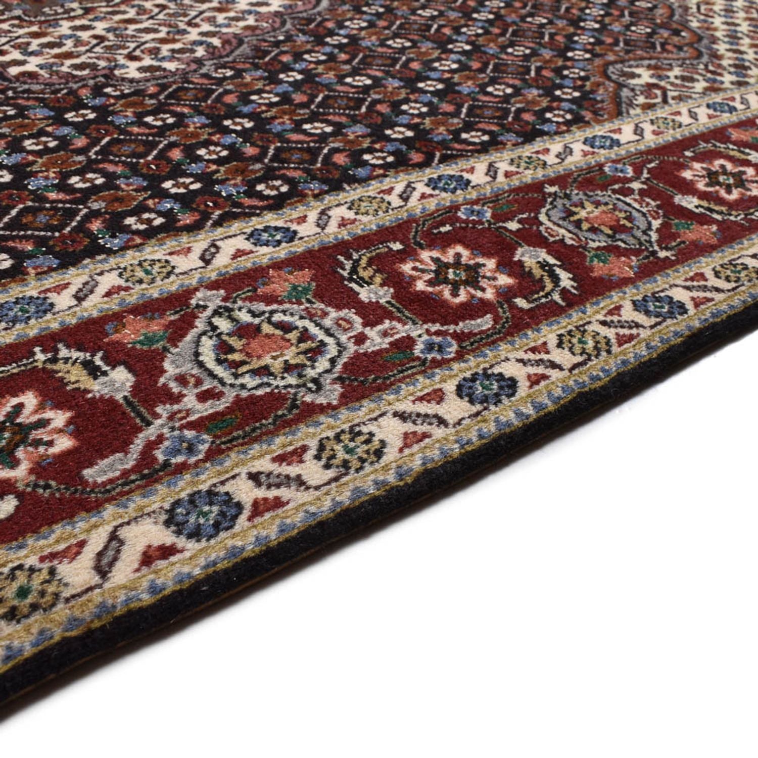 Tapis persan - Tabriz - Royal - 201 x 148 cm - marron foncé