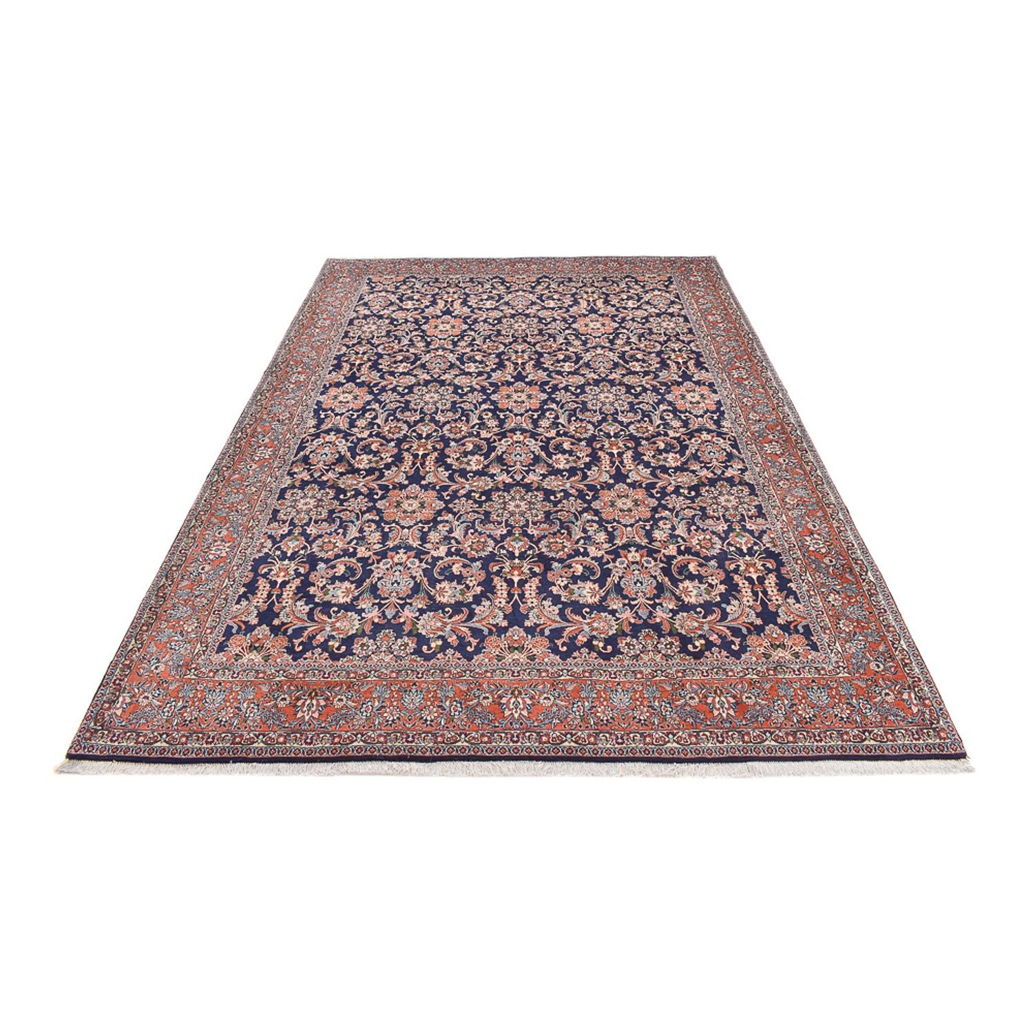 Tapis persan - Bidjar - 295 x 206 cm - bleu foncé