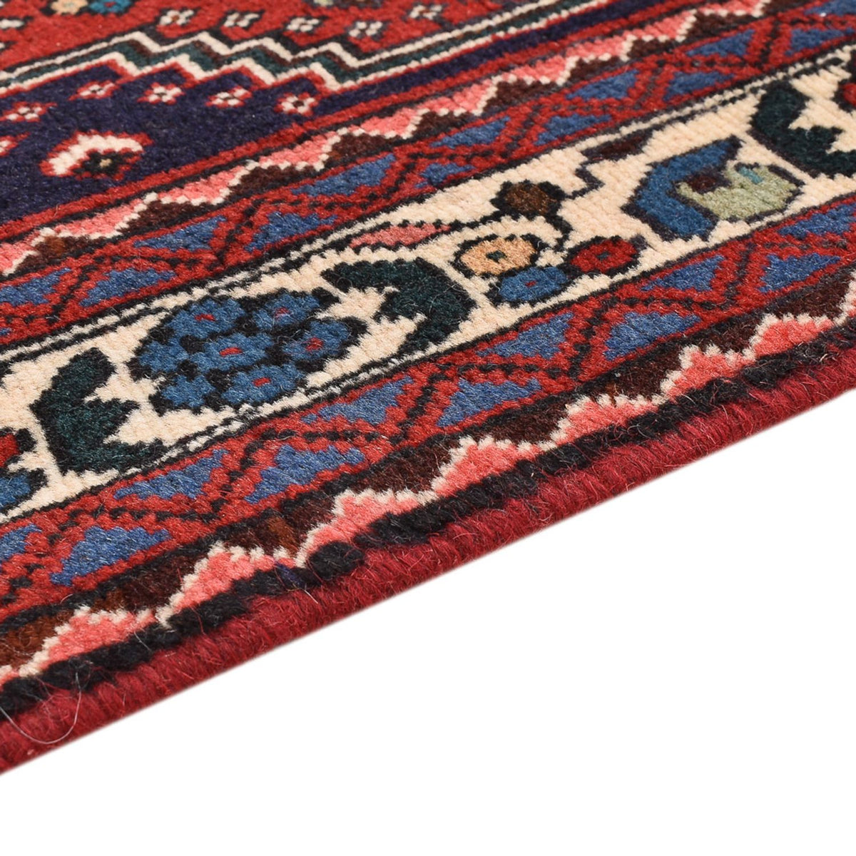 Tapis persan - Nomadic - 158 x 108 cm - rouge