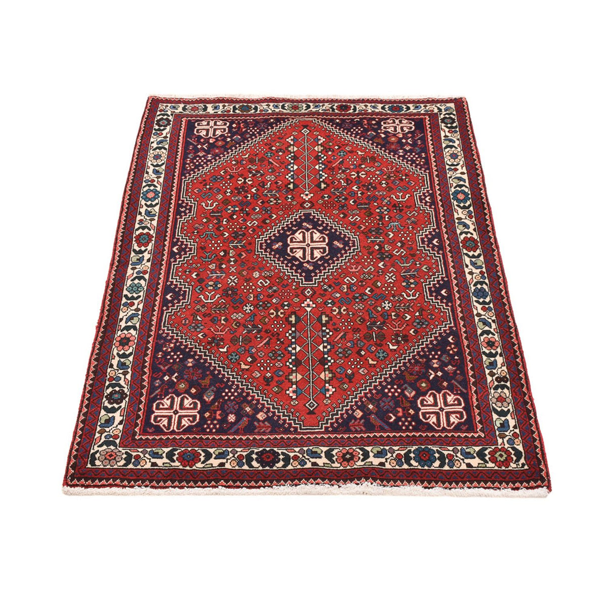Tapis persan - Nomadic - 158 x 108 cm - rouge