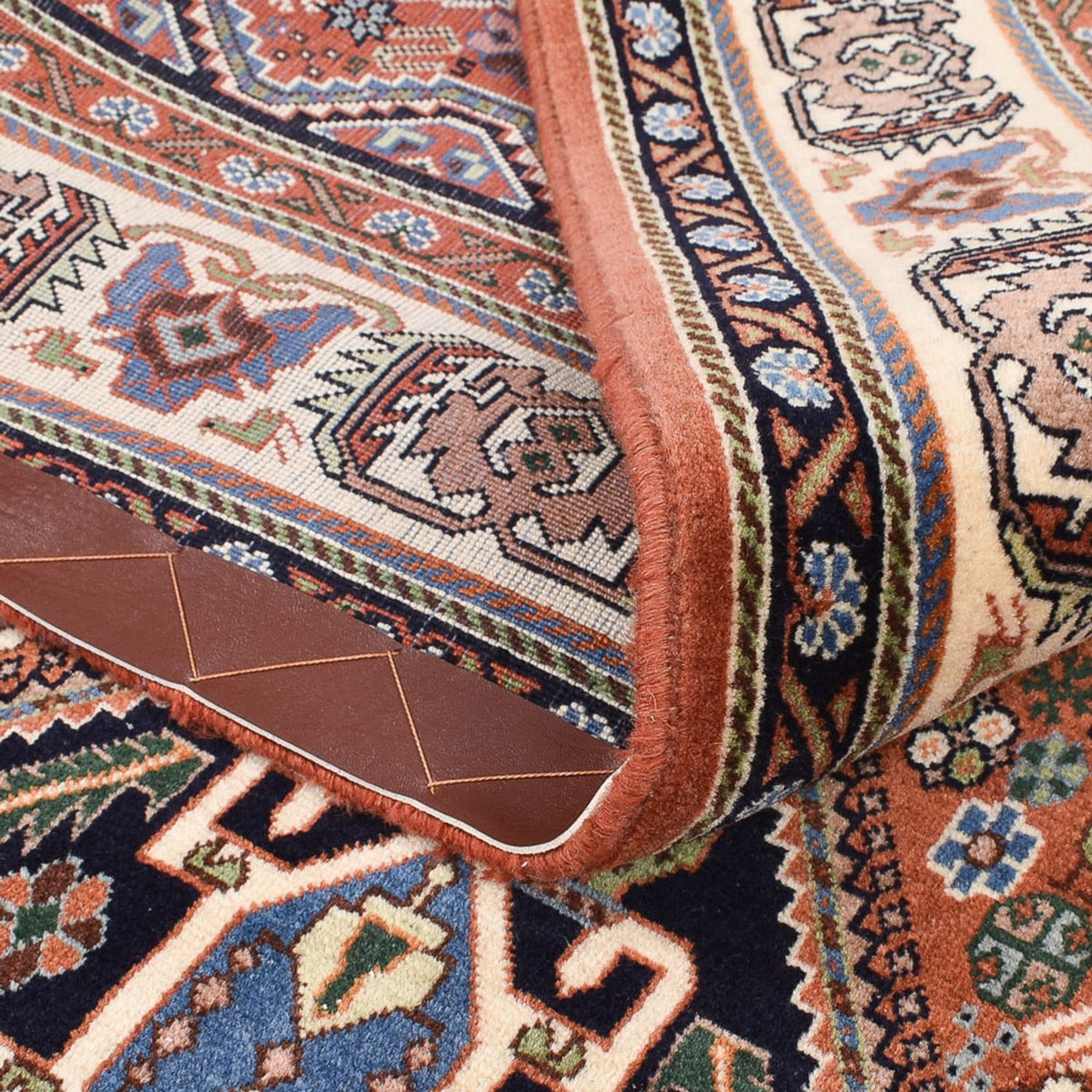 Tapis Gabbeh - Persan Kashkuli - 212 x 139 cm - rouille