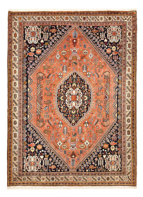 Tapis Gabbeh - Persan Kashkuli - 202 x 152 cm - rouge clair