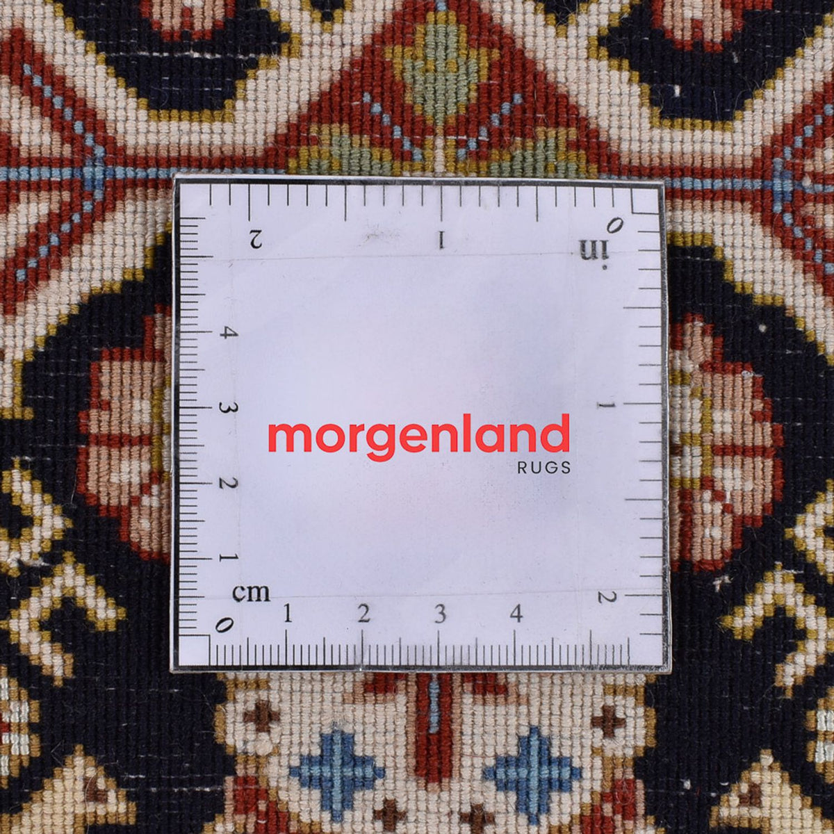 Tapis de couloir Tapis persan - Ghom - Royal - 201 x 52 cm - beige foncé