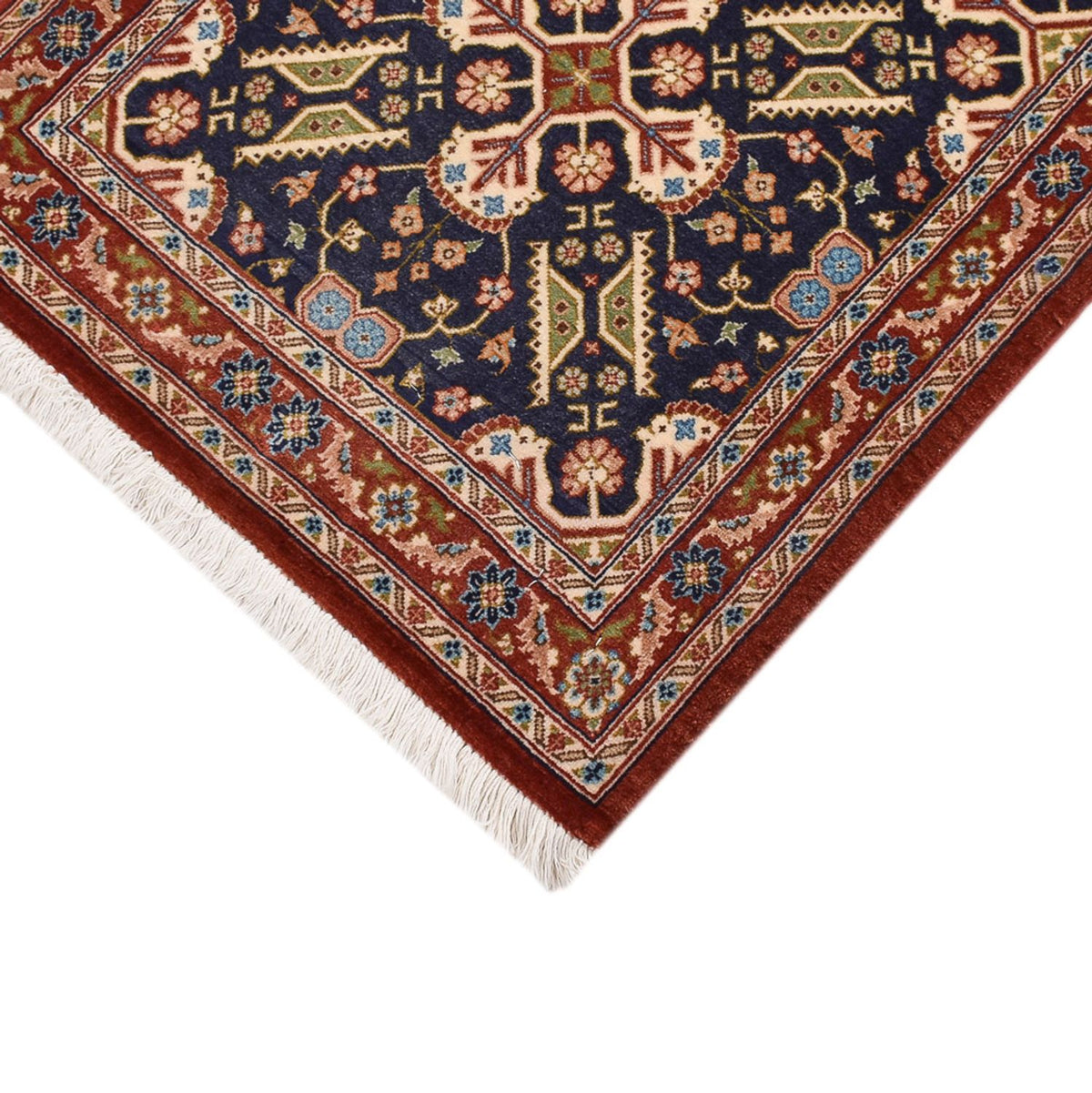 Tapis de couloir Tapis persan - Ghom - Royal - 202 x 52 cm - beige foncé