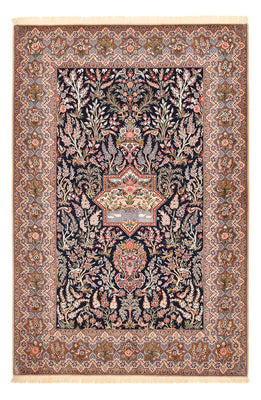 Tapis persan - Isfahan - Premium - 238 x 159 cm - bleu foncé