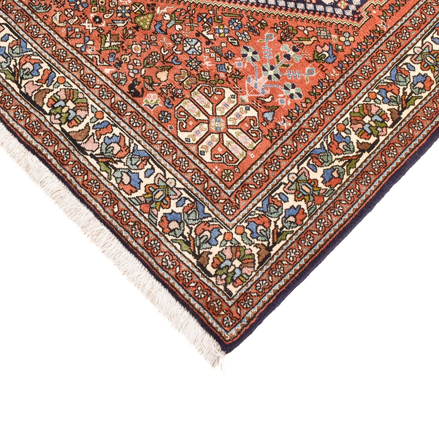 Tapis de couloir Tapis Gabbeh - Persan Kashkuli - 202 x 150 cm - bleu foncé
