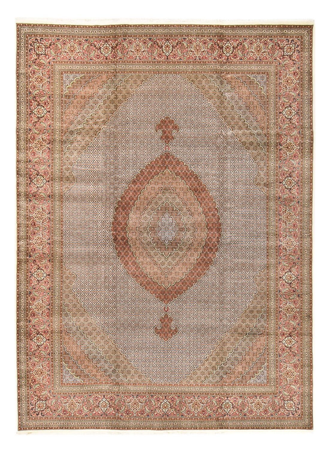 Tapis persan - Tabriz - Royal - 502 x 350 cm - beige clair