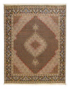 Tapis de Tabriz - 40 rangs Tapis 153x195cm - Tapis persan - Rectangle / Marron / 153 x 195 cm Rectangle