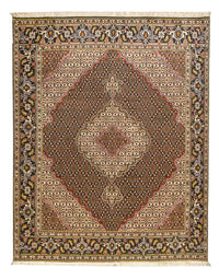 Tapis persan - Tabriz - Royal - 195 x 153 cm - marron