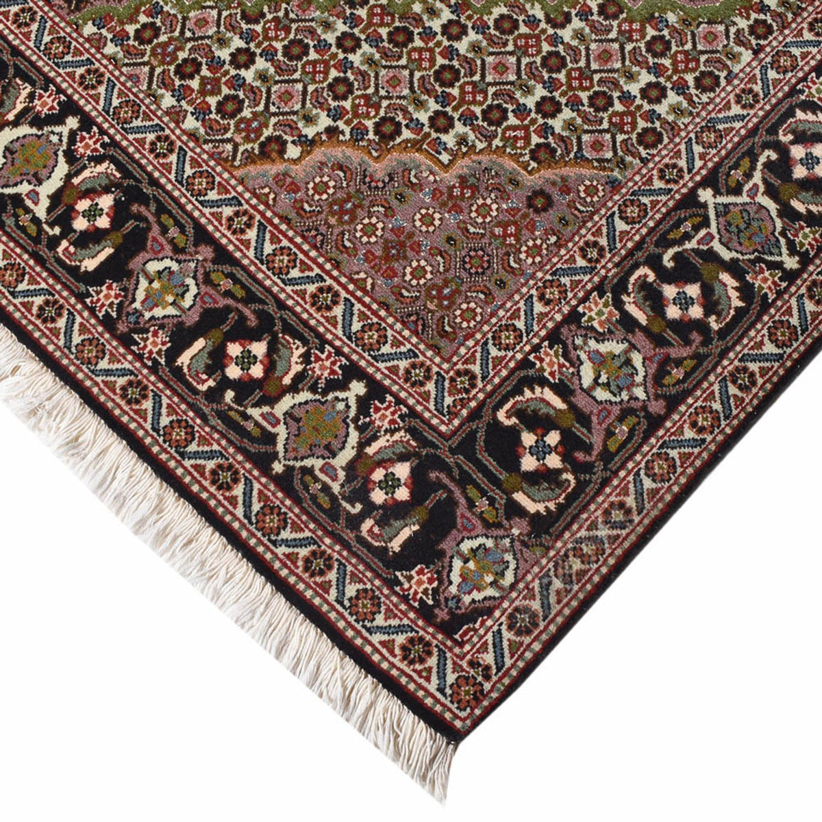 Tapis persan - Tabriz - Royal - 203 x 150 cm - marron foncé