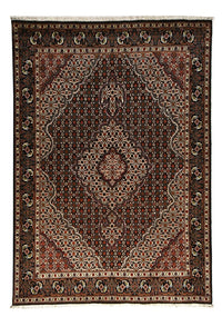 Tapis persan - Tabriz - Royal - 200 x 152 cm - marron foncé