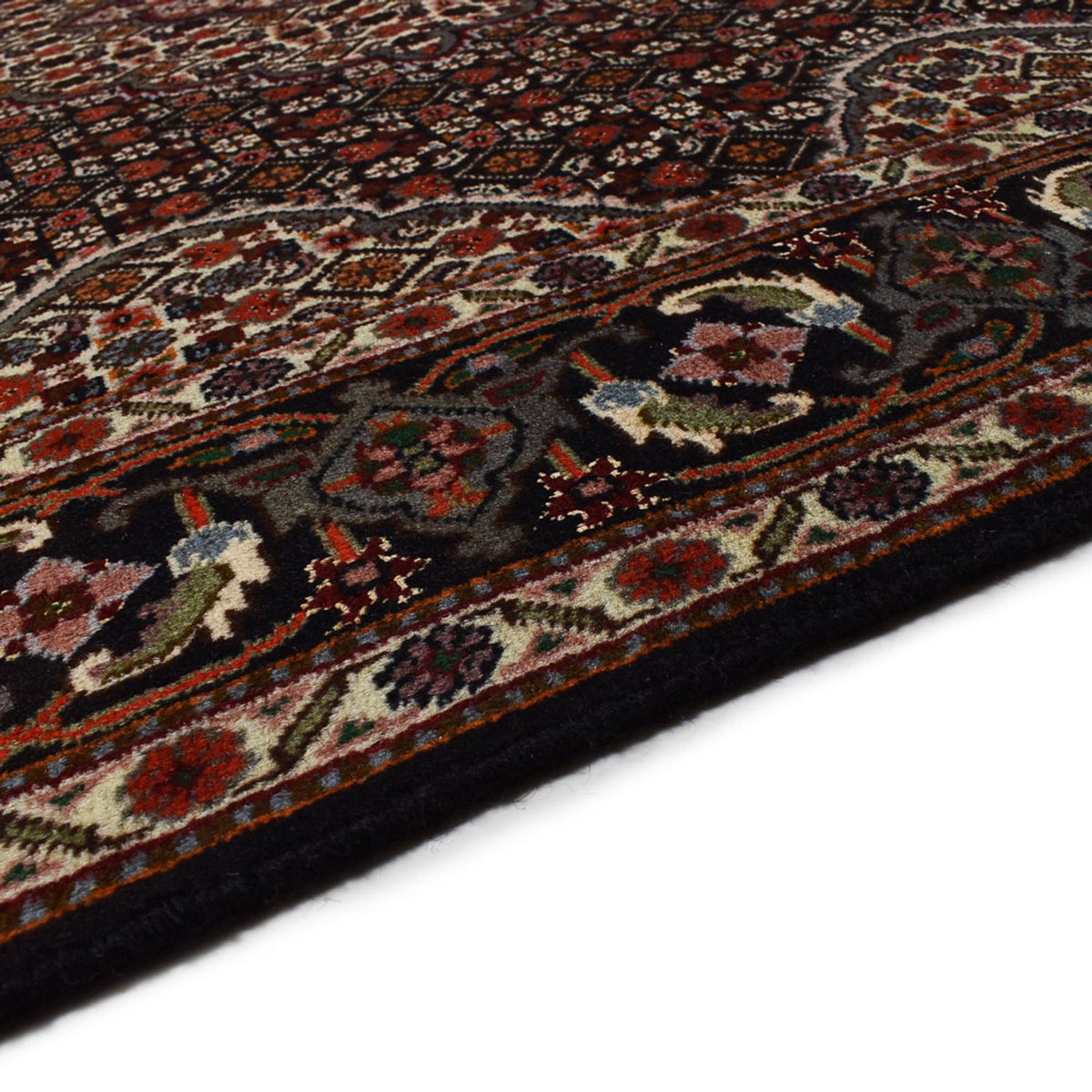 Tapis persan - Tabriz - Royal - 200 x 152 cm - marron foncé