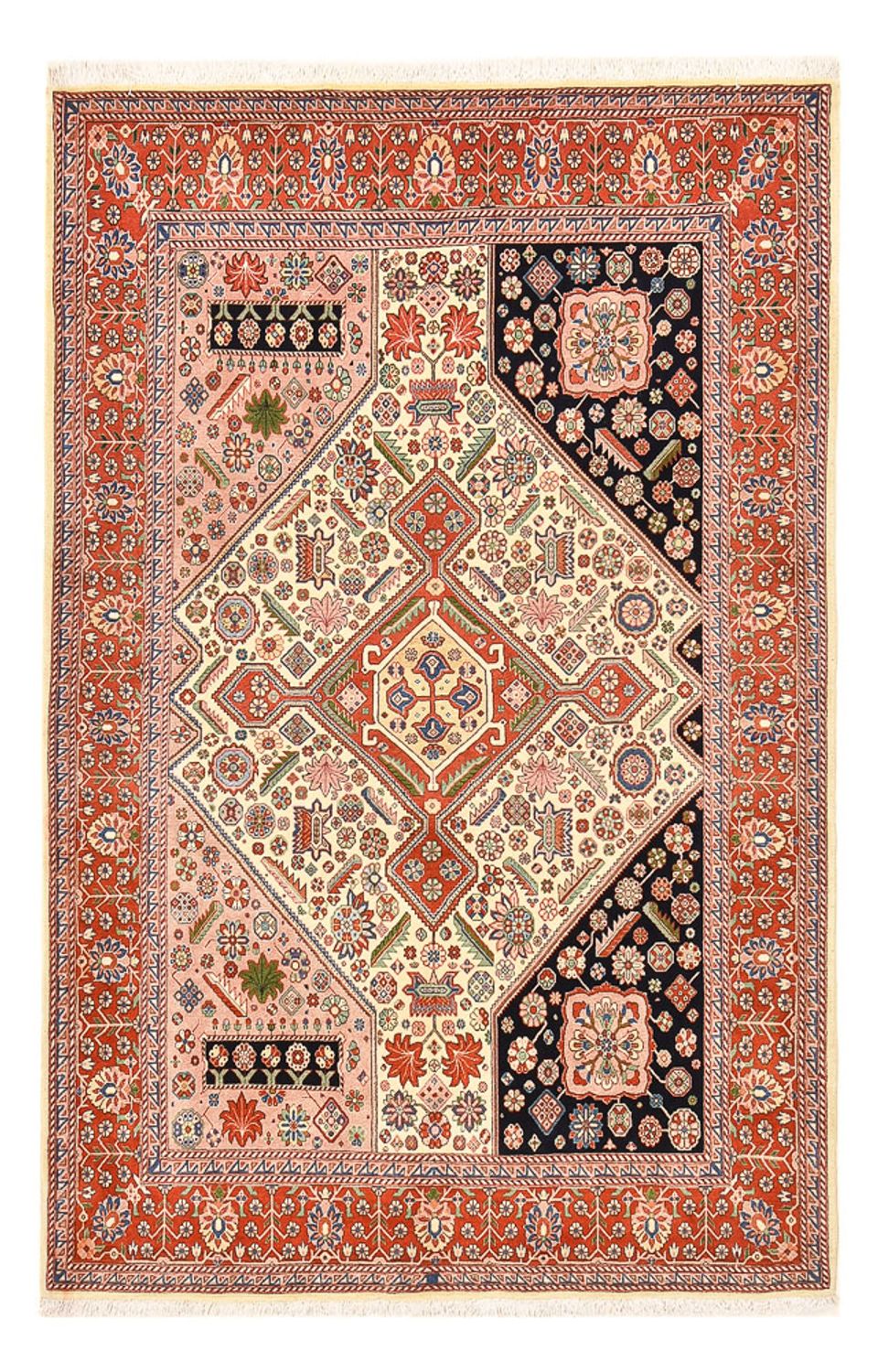 Tapis Gabbeh - Persan Kashkuli - 211 x 143 cm - multicolore