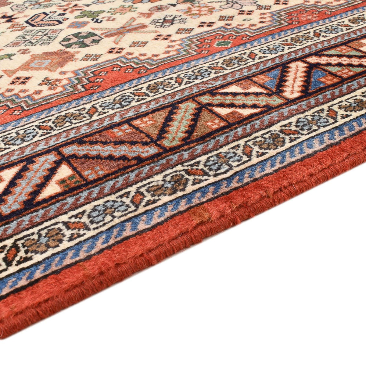 Tapis Gabbeh - Persan Kashkuli - 208 x 148 cm - crème