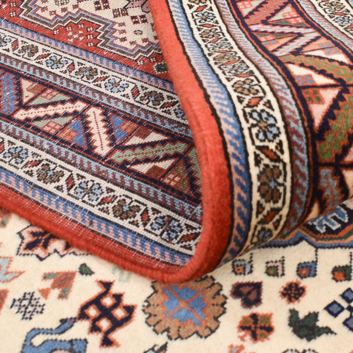 Tapis Gabbeh - Persan Kashkuli - 208 x 148 cm - crème