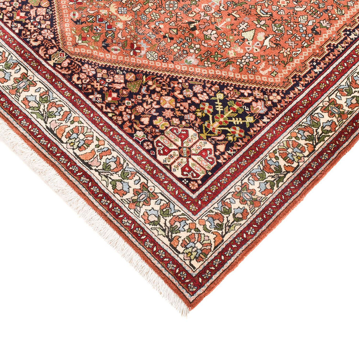 Tapis Gabbeh - Persan Kashkuli - 206 x 150 cm - rouge clair
