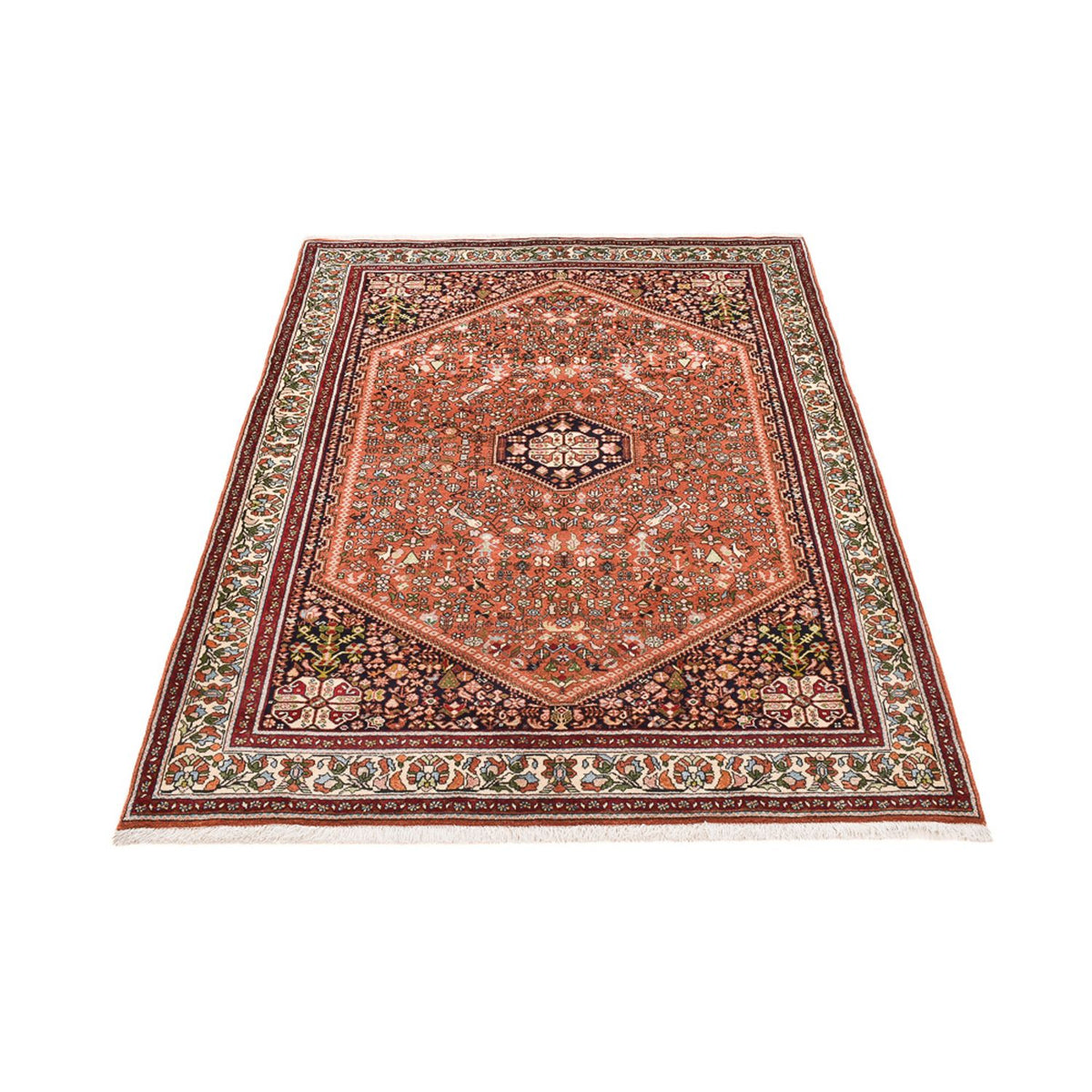 Tapis Gabbeh - Persan Kashkuli - 206 x 150 cm - rouge clair