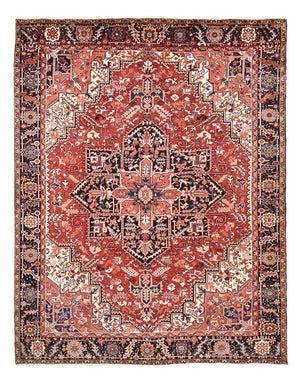 Tapis persan - Nomadic - 375 x 298 cm - rouge