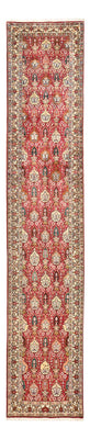 Tapis de couloir Tapis persan - Tabriz - Royal - 408 x 80 cm - rouge clair