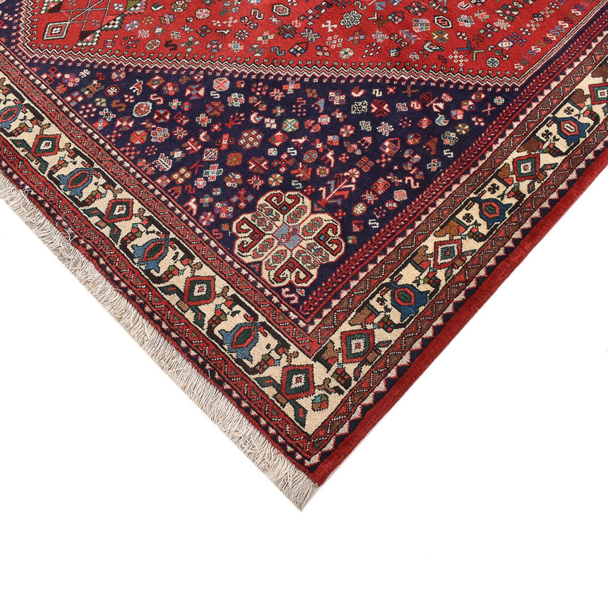 Tapis persan - Nomadic carré  - 205 x 197 cm - rouge
