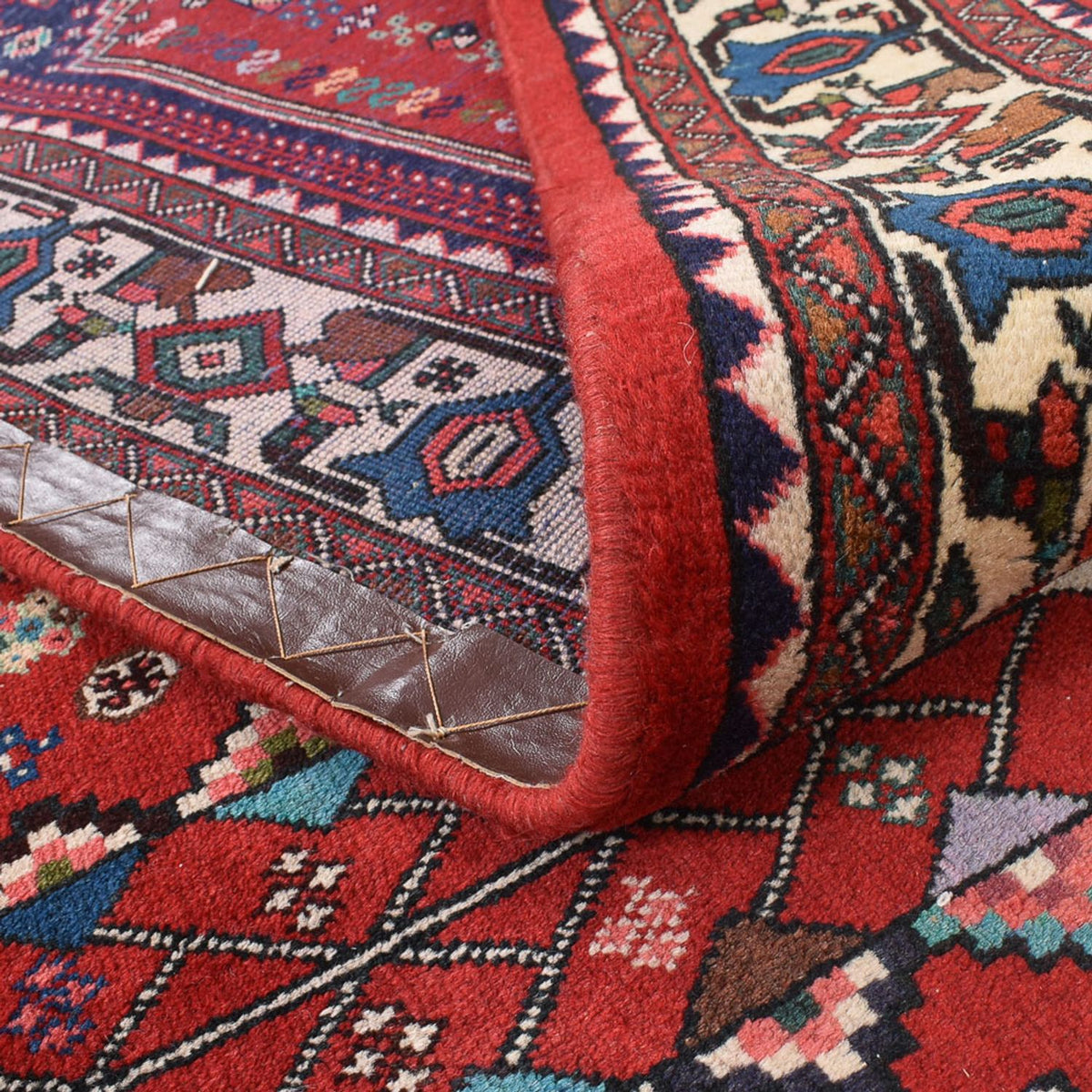 Tapis persan - Nomadic carré  - 205 x 197 cm - rouge