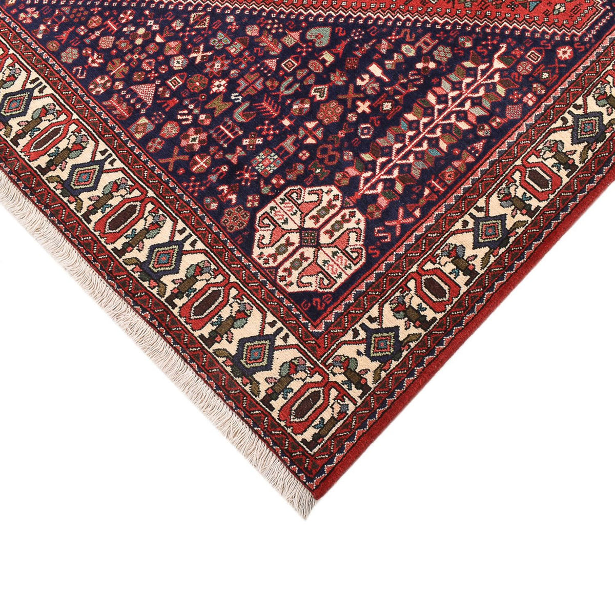 Tapis persan - Nomadic carré  - 208 x 199 cm - rouge