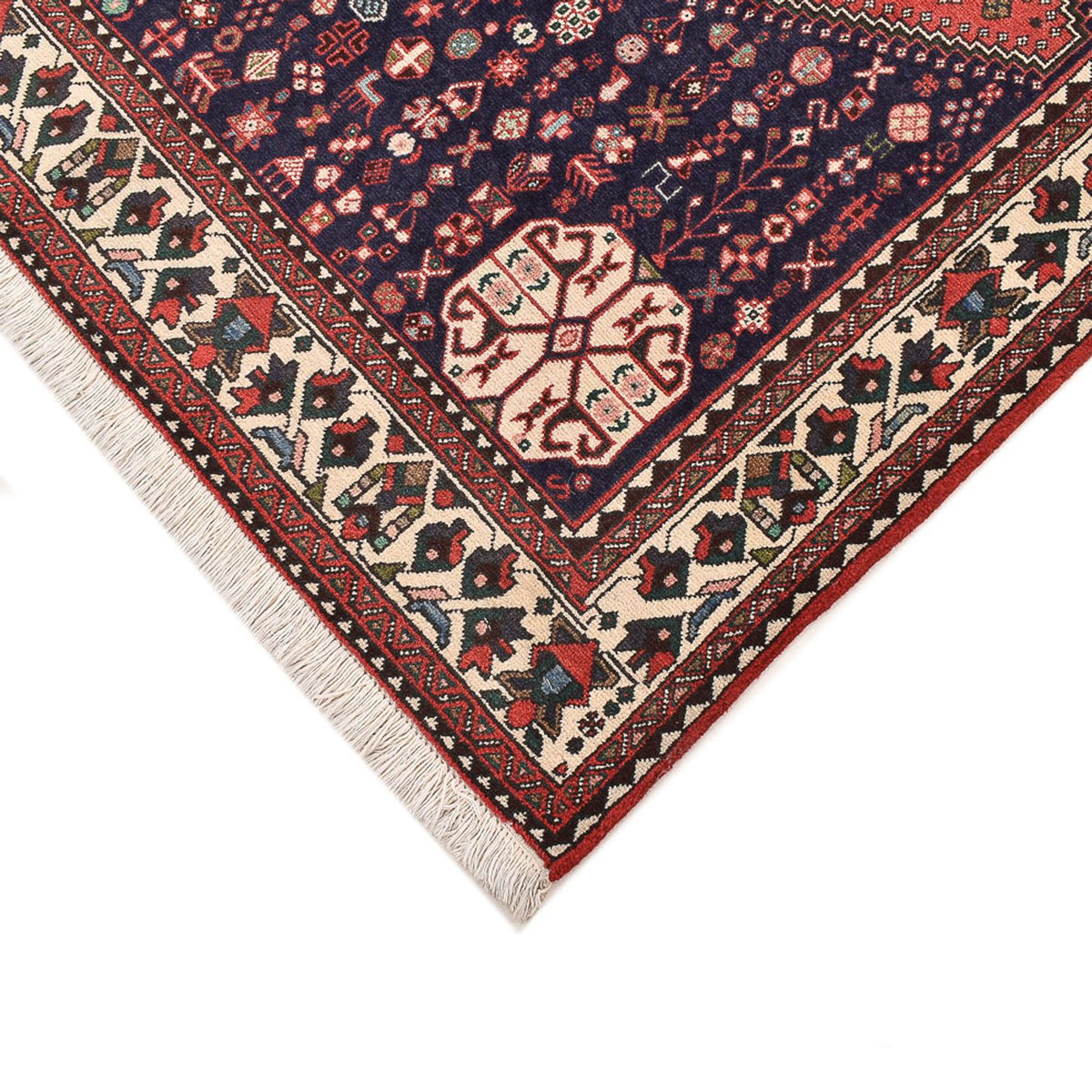 Tapis persan - Nomadic carré  - 199 x 198 cm - rouge