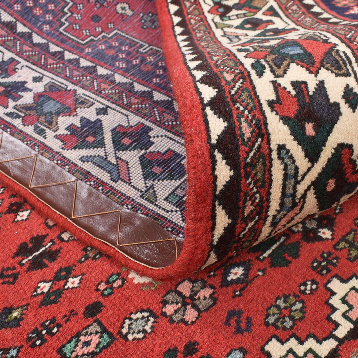 Tapis persan - Nomadic carré  - 199 x 198 cm - rouge