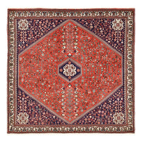 Tapis persan - Nomadic carré  - 202 x 201 cm - rouge