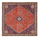Tapis persan - Nomadic carré  - 202 x 201 cm - rouge