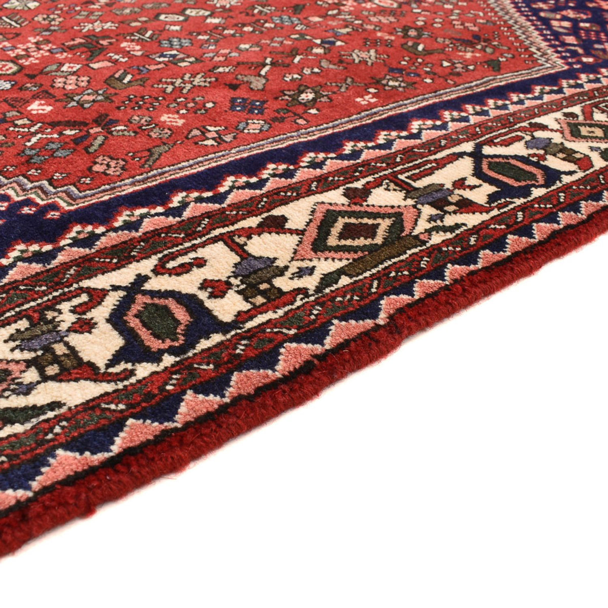 Tapis persan - Nomadic carré  - 202 x 201 cm - rouge