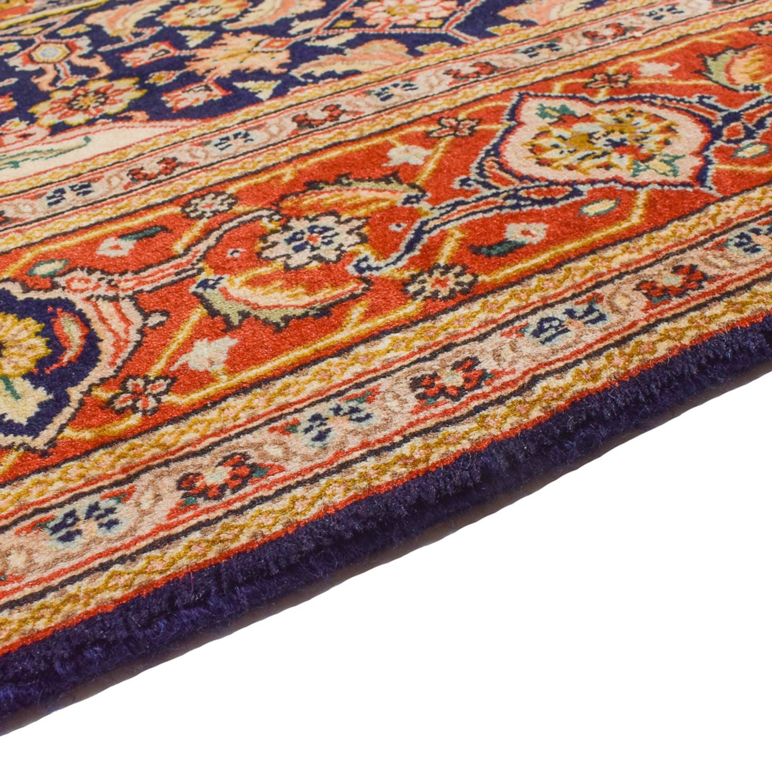Tapis persan - Classique - 298 x 198 cm - bleu foncé