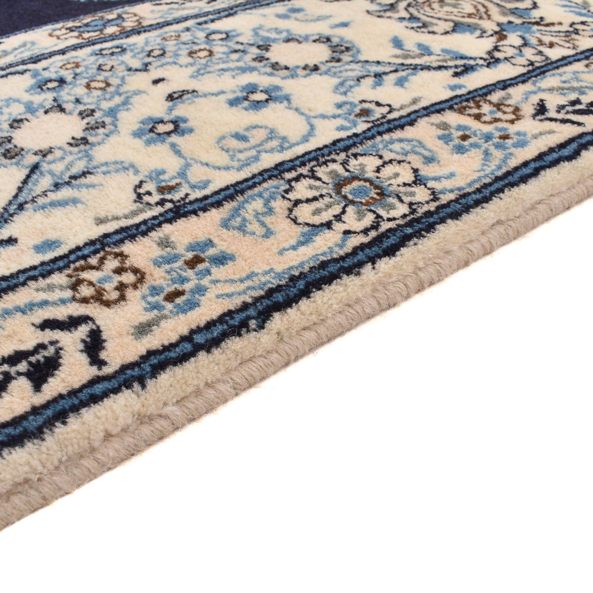 Tapis persan - Nain - 300 x 250 cm - bleu foncé