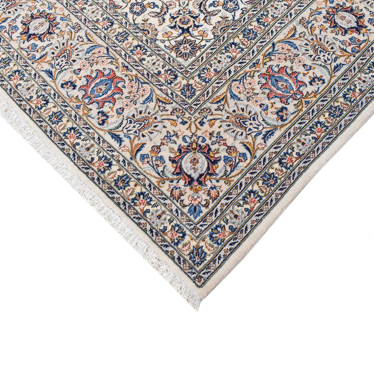 Tapis persan - Keshan - Royal - 355 x 247 cm - gris