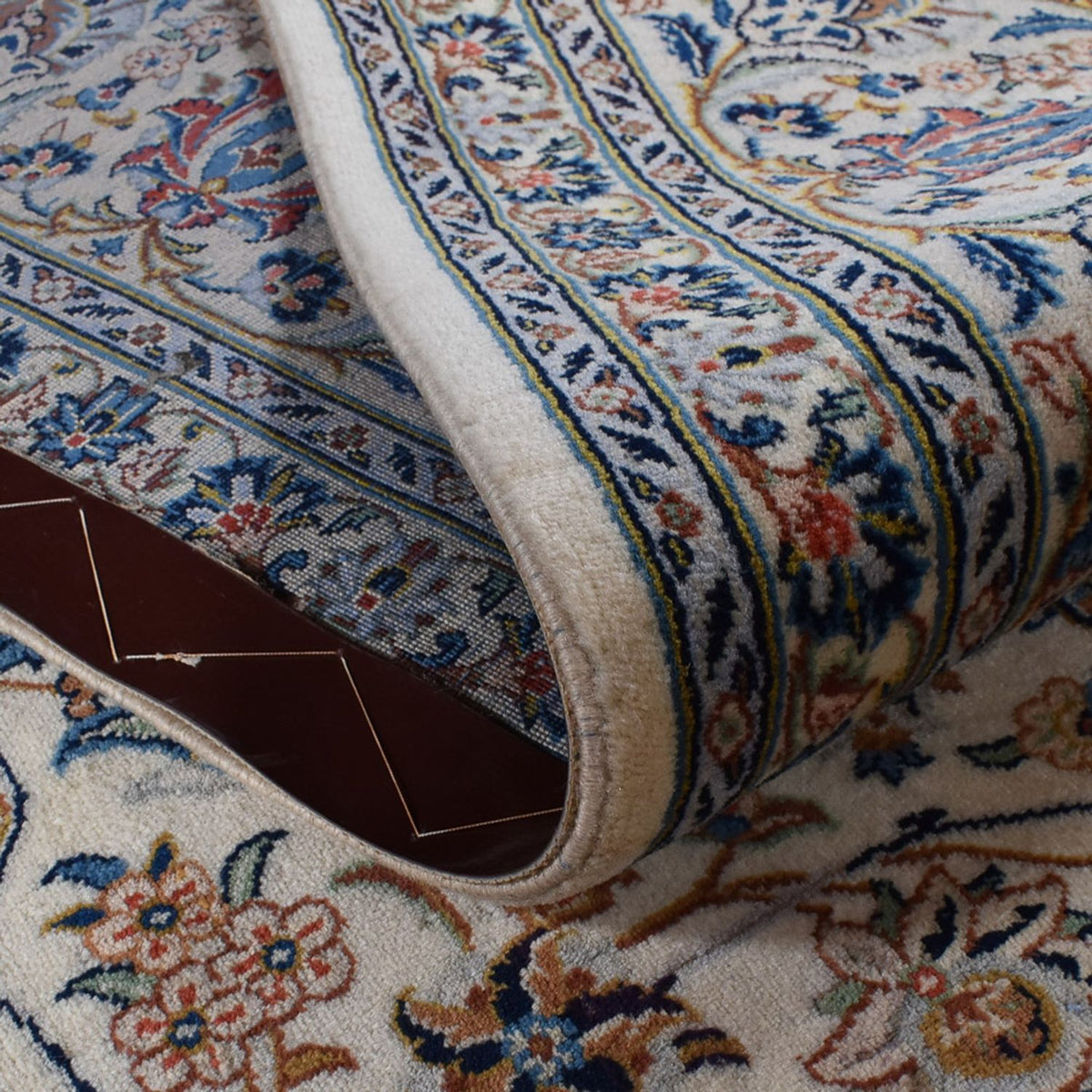 Tapis persan - Keshan - Royal - 355 x 247 cm - gris