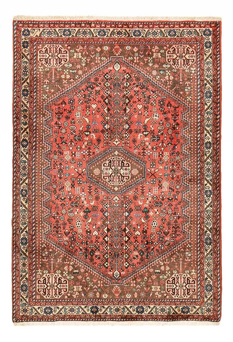 Tapis persan - Nomadic - 147 x 102 cm - rouge clair