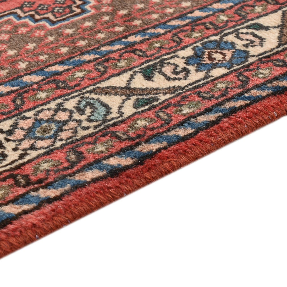 Tapis persan - Nomadic - 147 x 102 cm - rouge clair