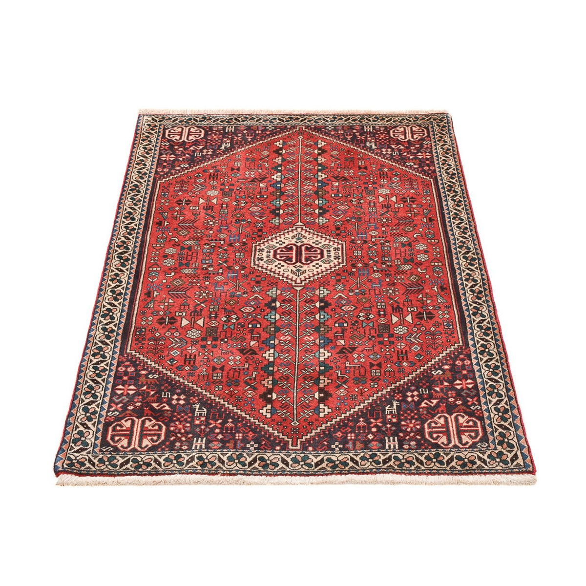 Tapis persan - Nomadic - 142 x 95 cm - rouge