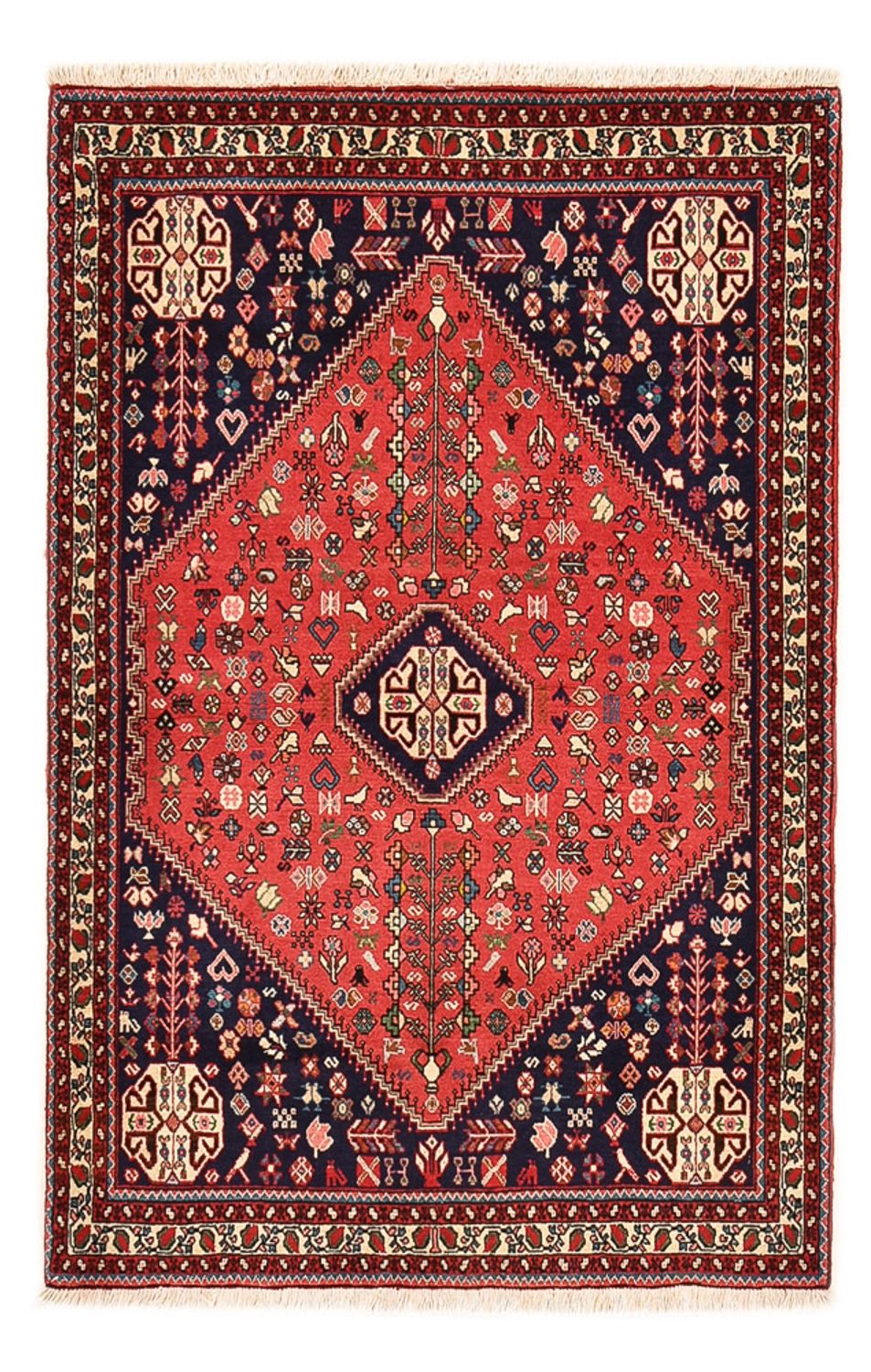Tapis persan - Nomadic - 145 x 100 cm - rouge