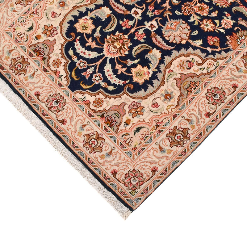 Tapis de couloir Tapis persan - Tabriz - Royal - 310 x 83 cm - bleu foncé