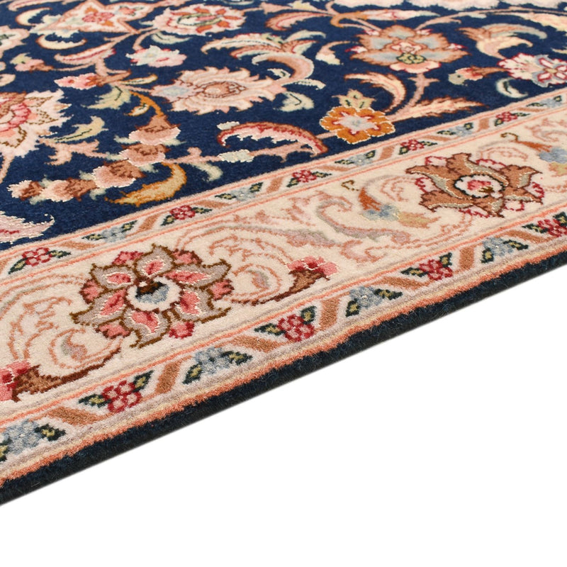 Tapis de couloir Tapis persan - Tabriz - Royal - 310 x 83 cm - bleu foncé