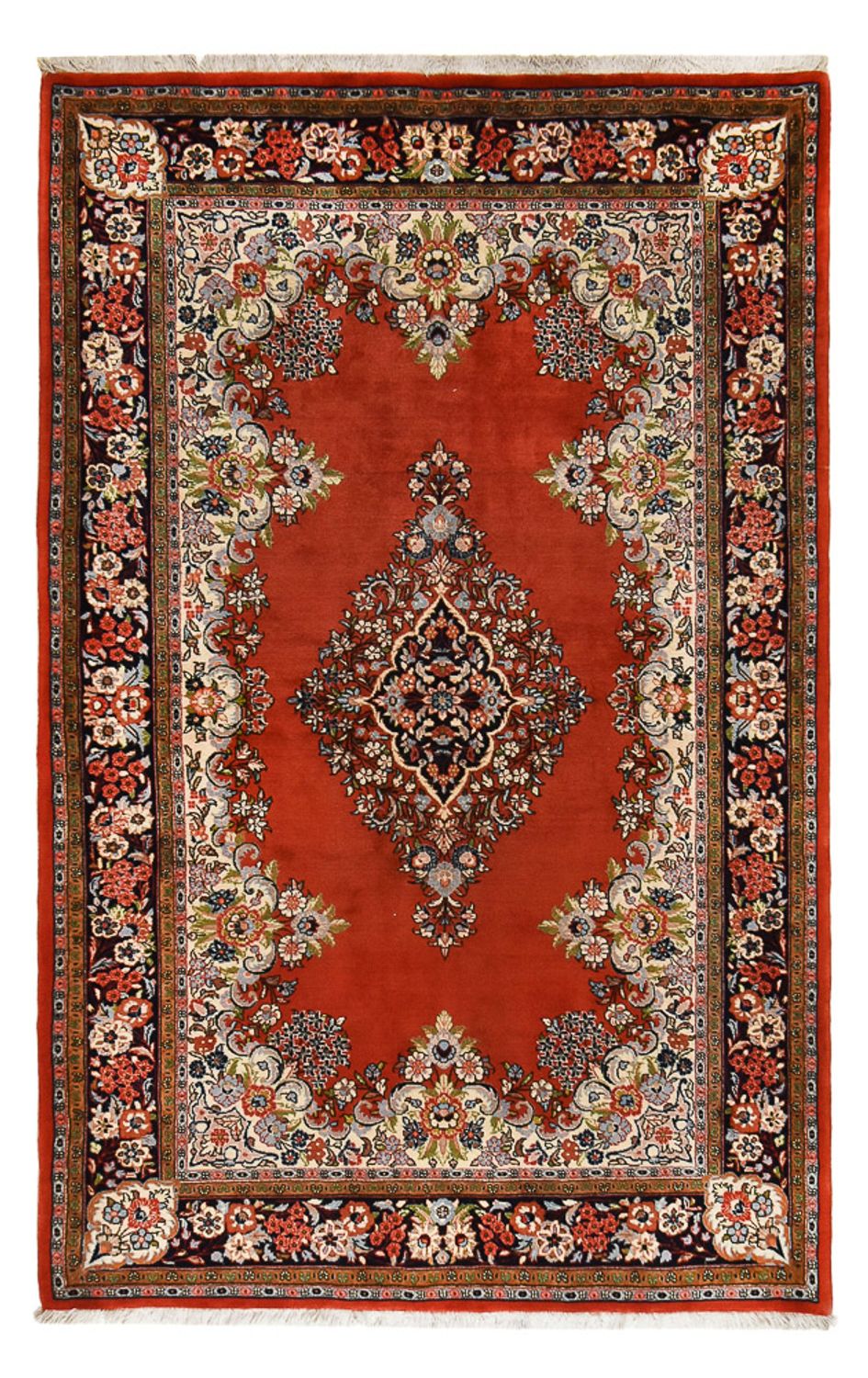 Tapis persan - Ghom - Royal - 219 x 139 cm - rouge
